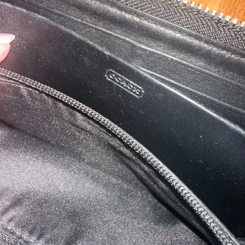 Coach sleek black